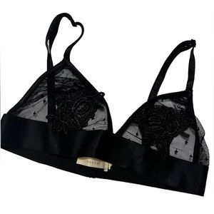 Lace Bralette Top with Floral Covering